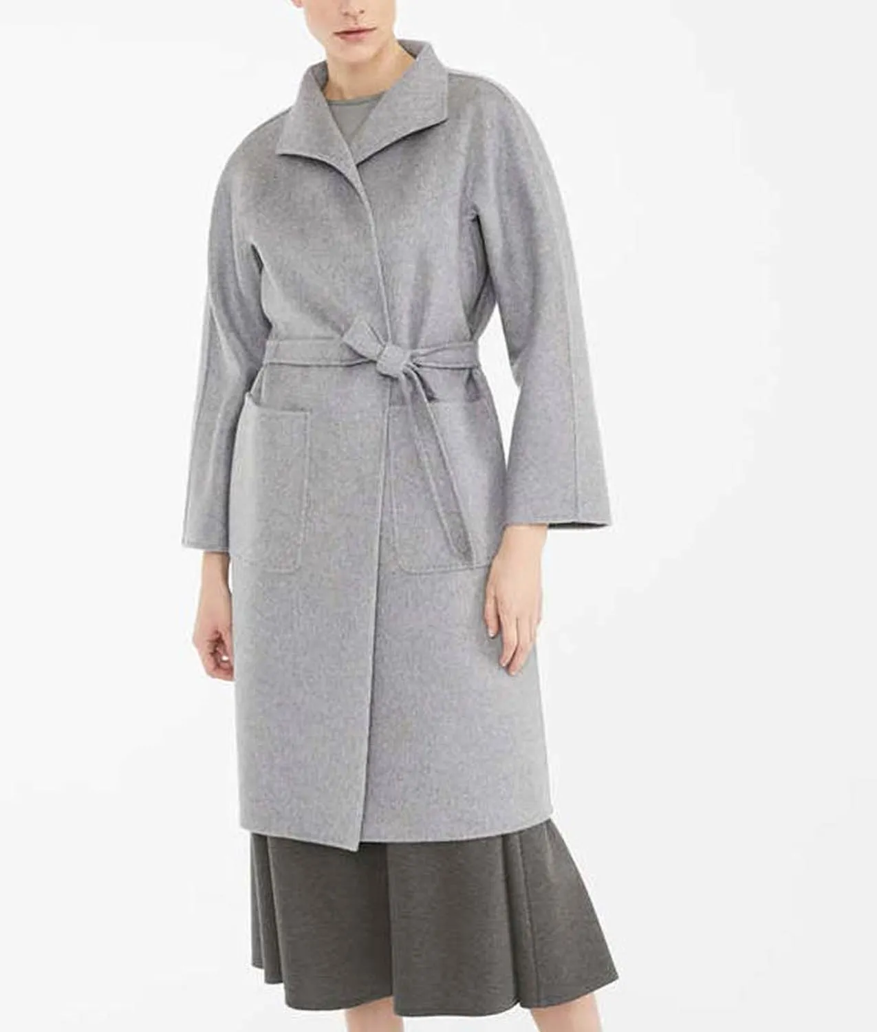 Keeley Hawes Finding Alice Coat | Grey Trench Coat